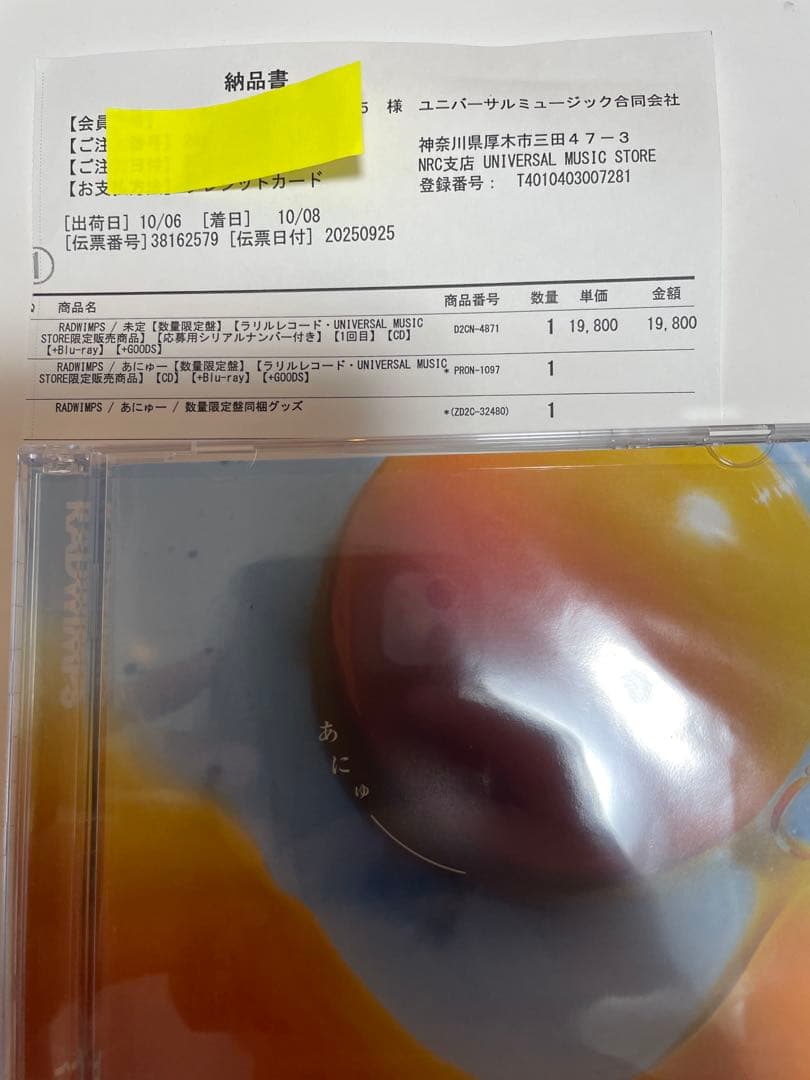 あにゅー RADWIMPS【Special Box(数量生産限定)]】