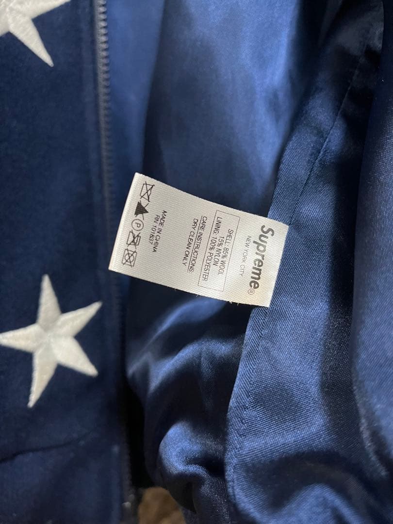 名作☆レア☆希少supreme stars zip stadium jacket - メルカリ