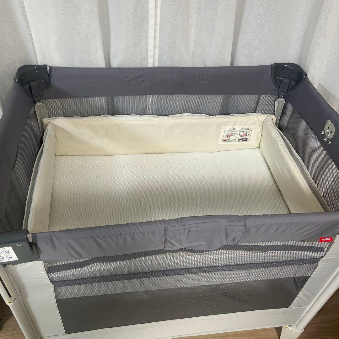【美品】アップリカ　ココネルエアーAB 折りたたみ式ベビーベッド 楽天市場】アップリカ(Aprica) ココネル エアー(COCONEL Air) ベビー