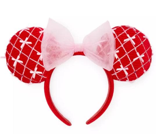 新作　【カリフォルニア】限定品　ミニー バレンタイン ディズニー 耳カチューシャ カリフォルニアディズニー の限定アパレル(スピジャ&カチューシャ