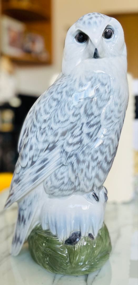 ロイヤルコペンハーゲン Snowy Owl フクロウ 大型フィギュリン - メルカリ