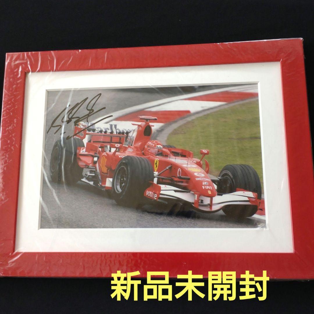 M.シューマッハ直筆サイン入りフォト Scuderia Ferrari2000 オリジナルプレスフォト-M.シューマッハ直筆