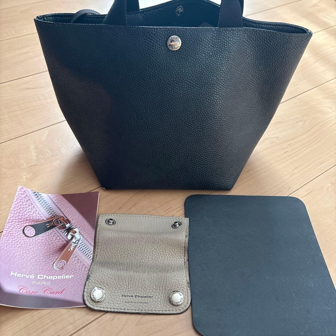 Hervé Chapelier オールブラックトートバッグ　827GGノワール 2026年最新】827 エルベシャプリエの人気アイテム - メルカリ