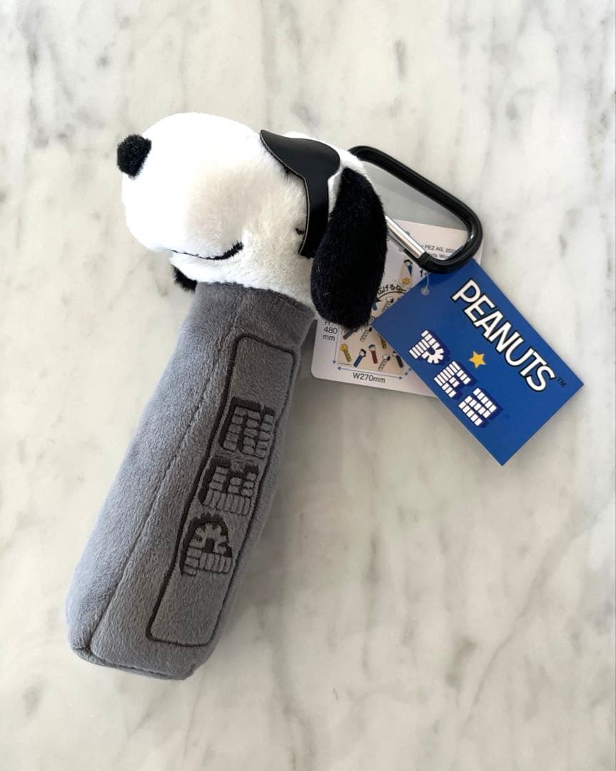 スヌーピー PEANUTS PEZ ペッツ ポーチ付きエコバッグ PLAZA限定