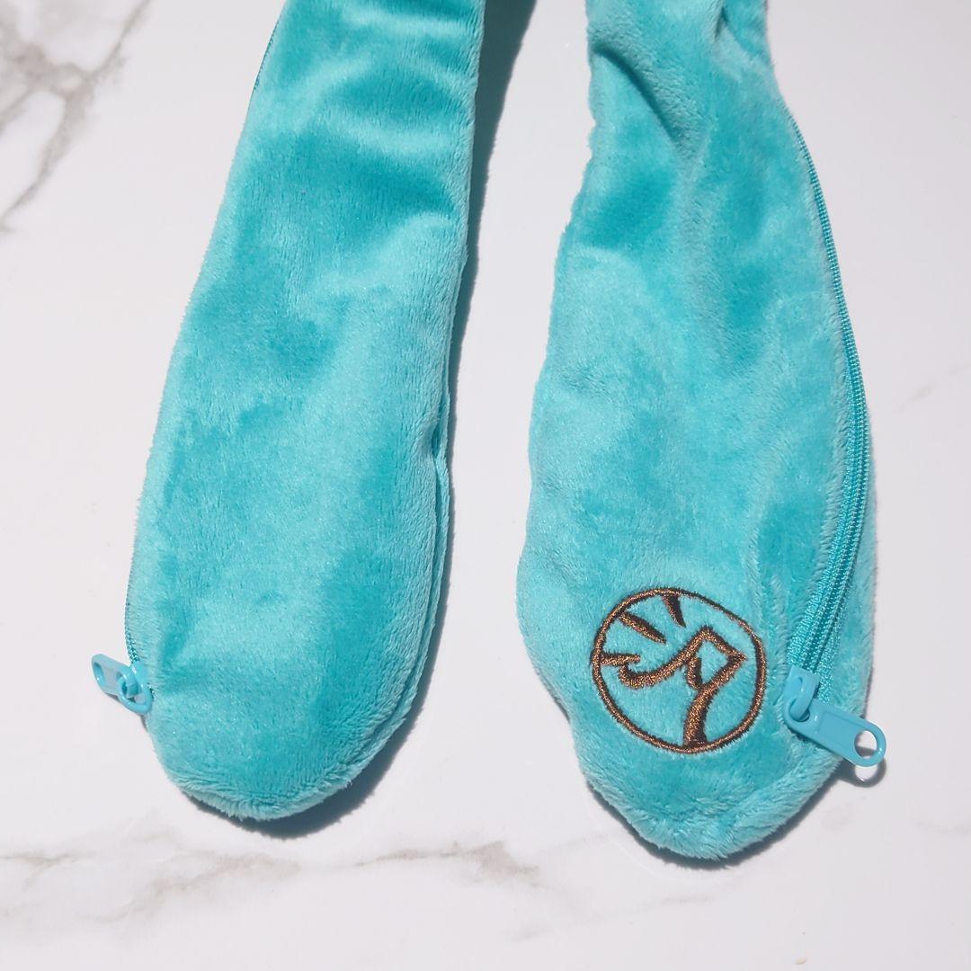 H*o様 チャックスGP 汎用うさぎ デュアルペンポーチ ターコイズブルー