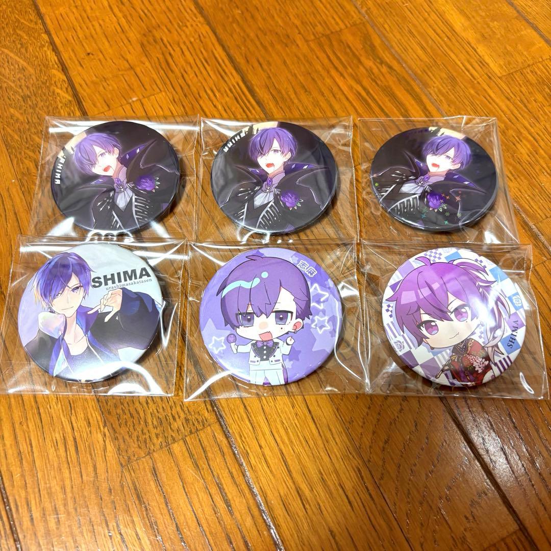 浦島坂田船 志麻さん 缶バッジ 6個セット まとめ売り - メルカリ
