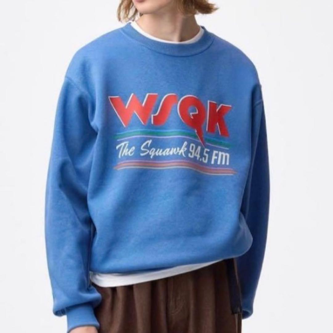 ストレンジャーシングス WSQK トレーナー Mサイズ ブルー GU - メルカリ