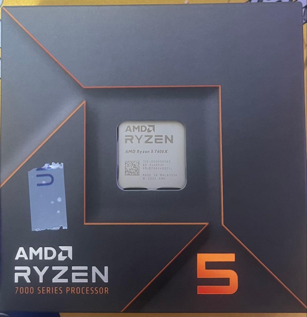AMD Ryzen 5 7600X 7000シリーズ CPU AMD Ryzen™ 5 7600X デスクトップ プロセッサ