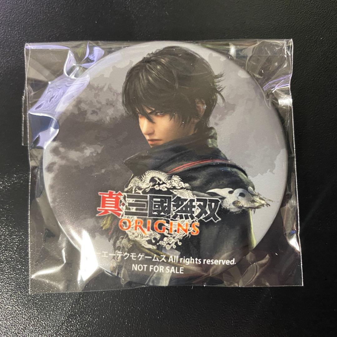 真・三國無双ORIGINS オリジンズ びっく宝島 特典 缶バッジ 無名 紫鸞d