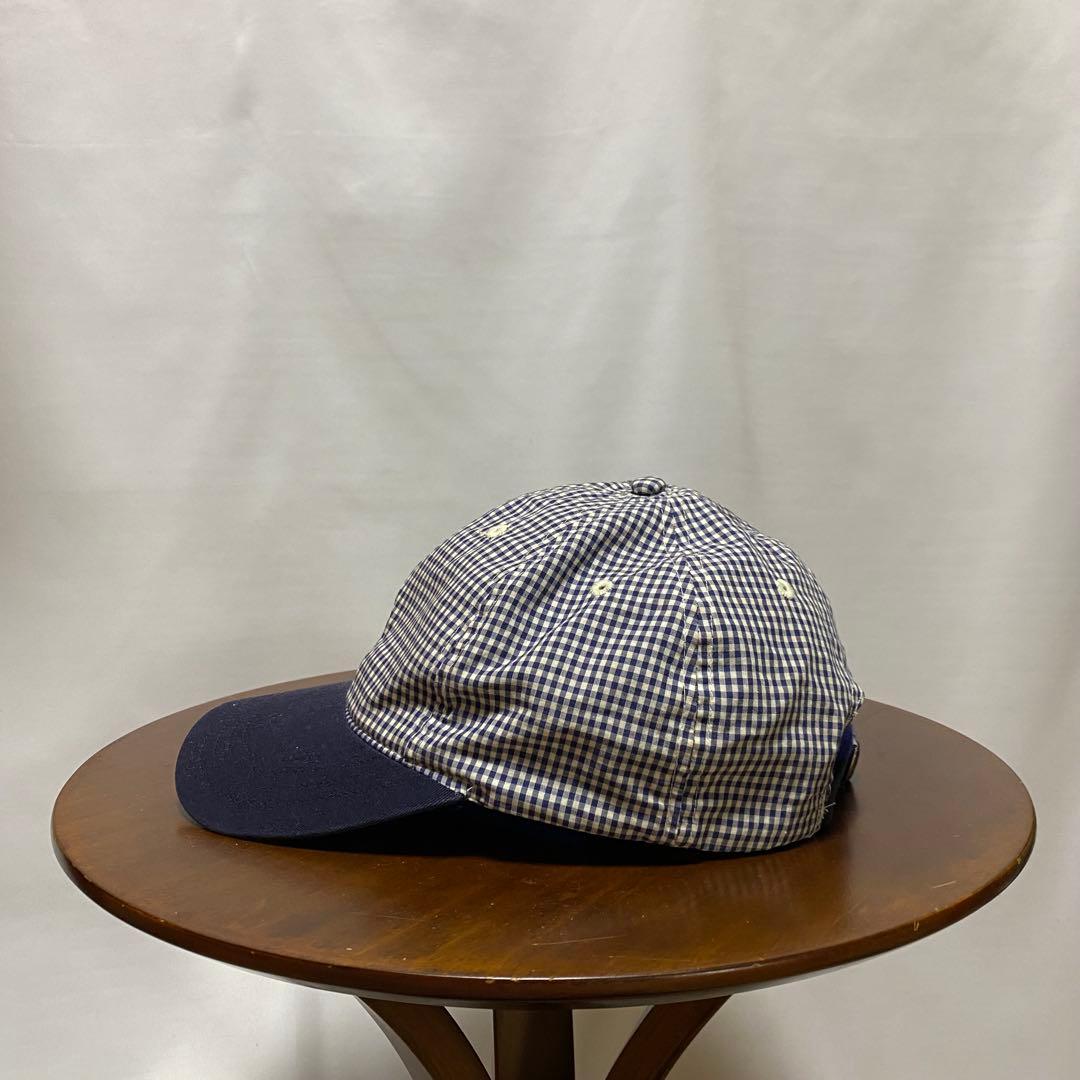 g*p様 90s ポロ ラルフローレン ギンガムチェック キャップ 刺繍ロゴ