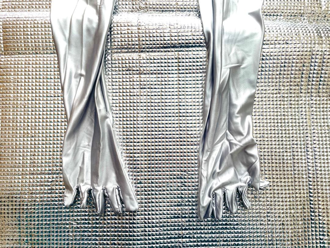 【新品】全身タイツ 光沢ツルスベ ゼンタイ 銀 シルバー Mサイズ ZENTAI