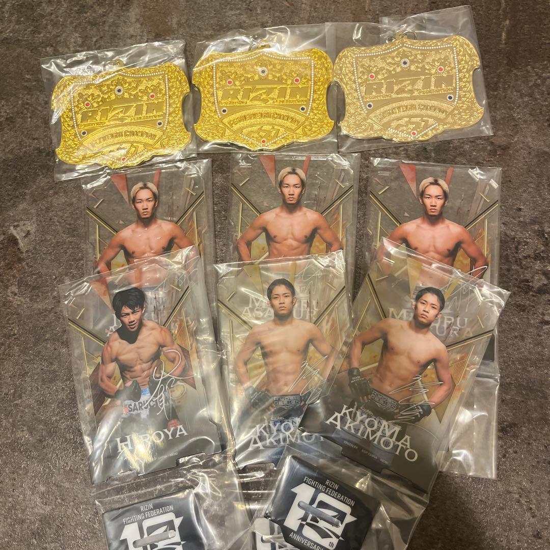 RIZIN一番くじ 朝倉未来アクリルスタンド、フェザー級チャンピオン