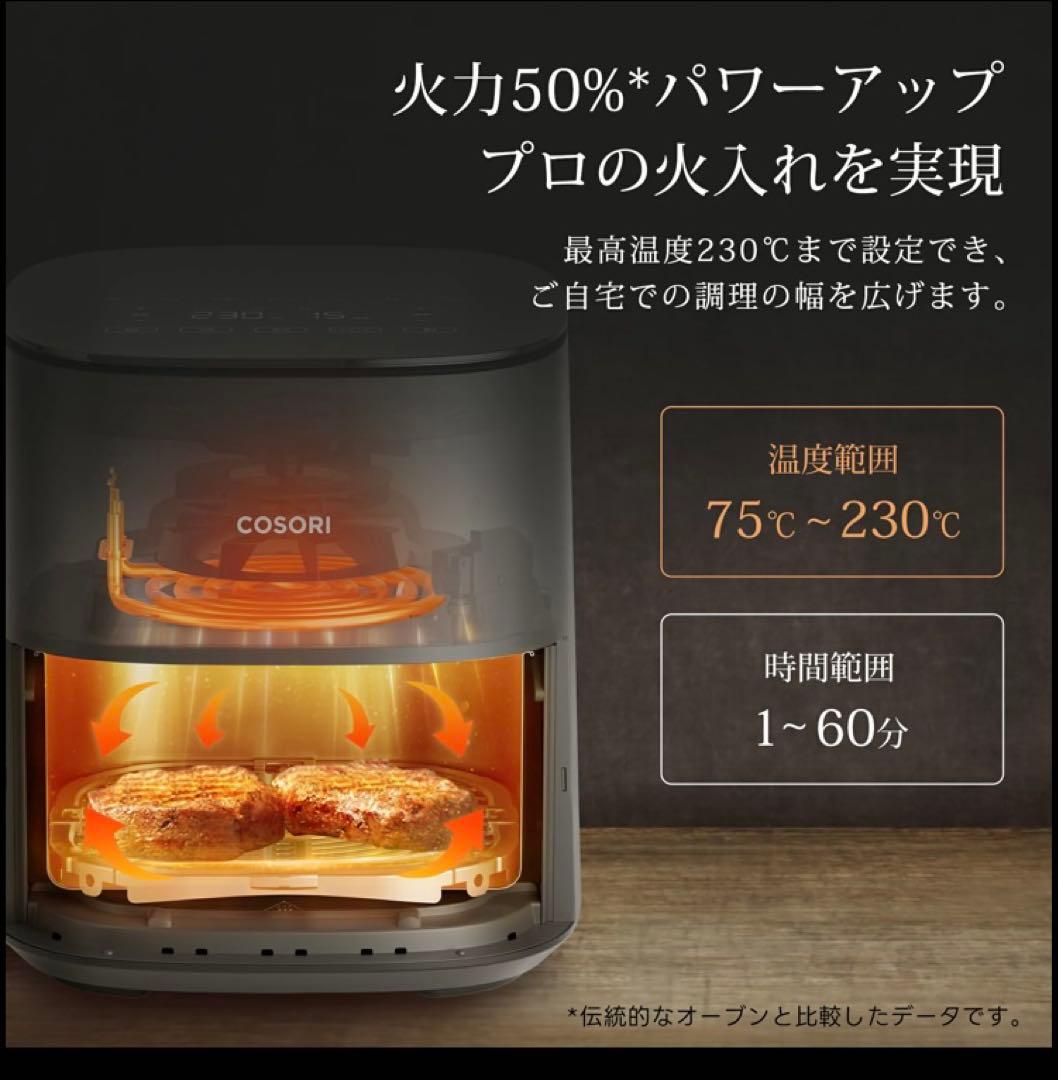 COSORI 4.7L 多機能ノンフライヤー CAF-L501