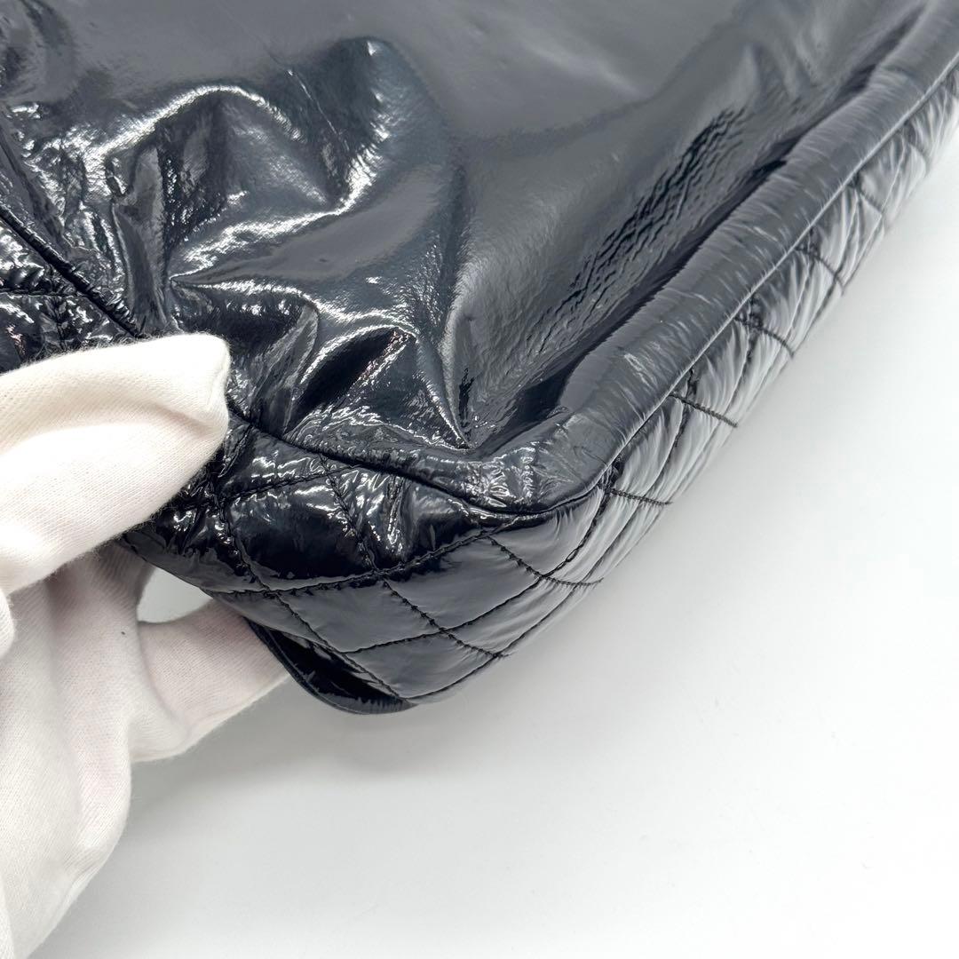 極美品 シャネル デカココ チェーン ショルダーバッグ フラップ