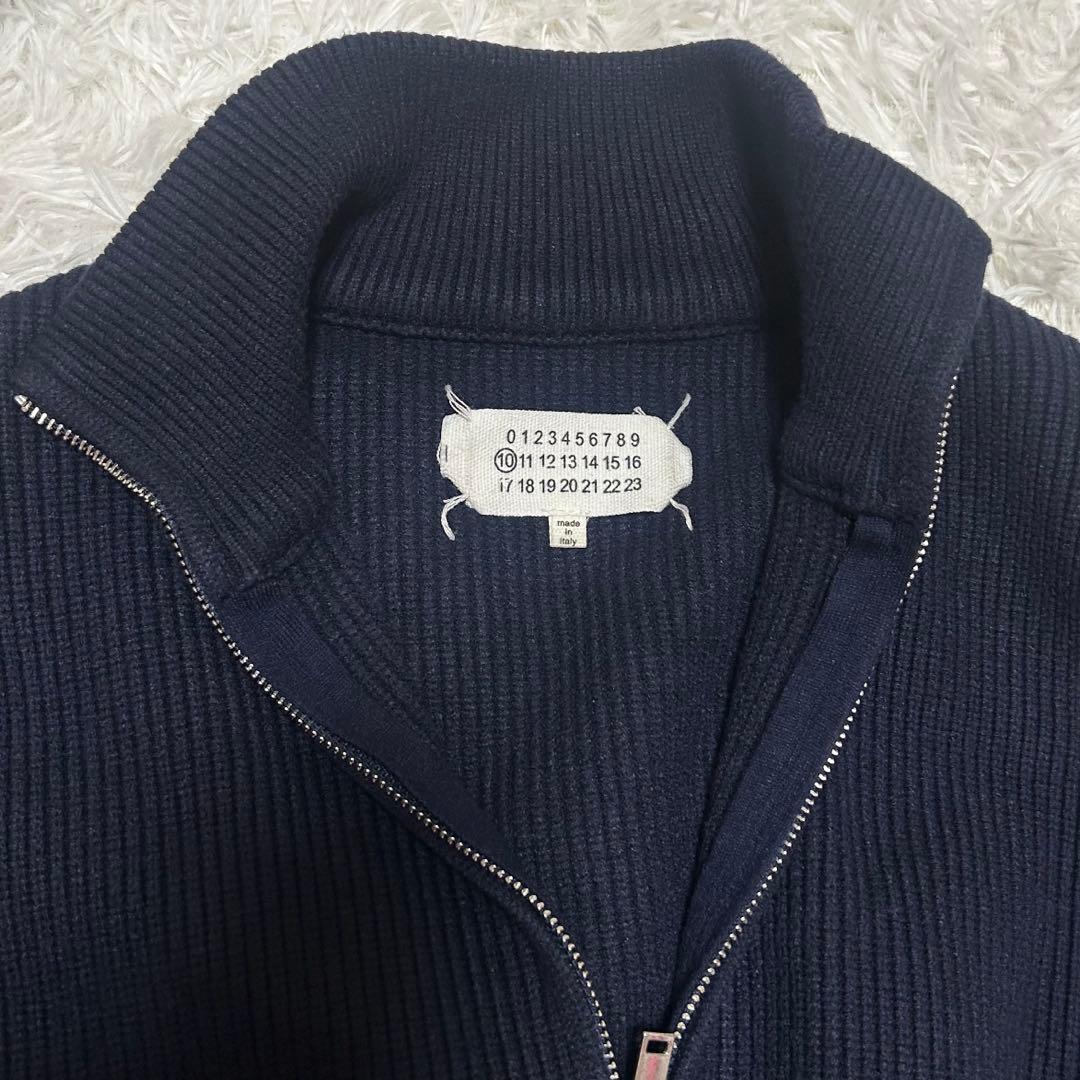 Maison Margiela マルジェラ ドライバーズニット M ネイビー - メルカリ