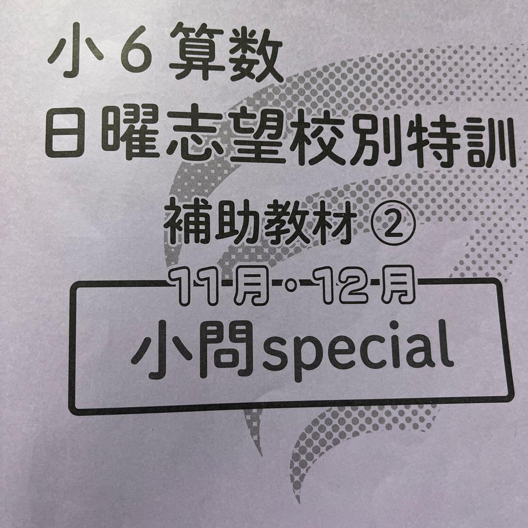 浜学園小6 日曜志望校特訓RDコース 国算理 2025年度 - メルカリ