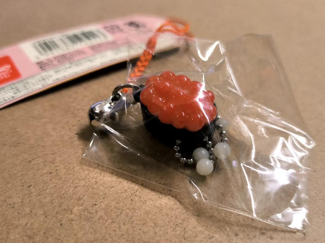 未使用 2009年 ハローキティ はろうきてぃ寿司 ストラップ根付 いくら軍艦