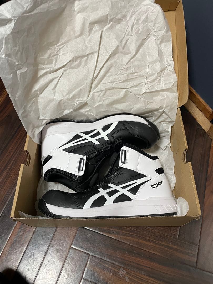 アシックス　安全靴　CP304BOA　ブラック×ホワイト　27.5cｍ　3E相当