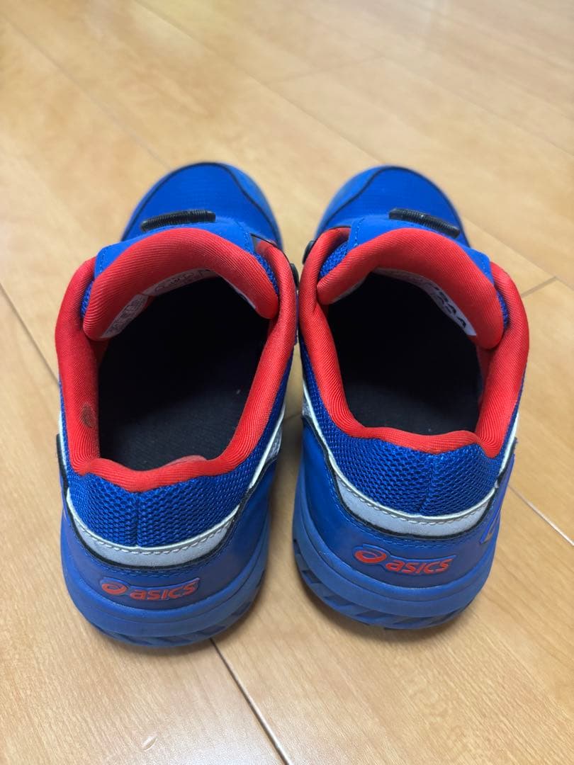 ASICS BOA 安全靴 青/赤　アシックス　ウィンジョブ 23.5cm