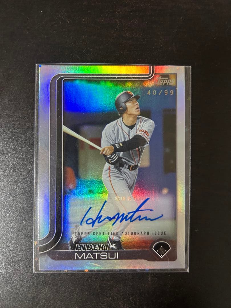 2025 Topps NPB 松井秀喜 直筆サインカード 99枚限定 読売 巨人 - メルカリ
