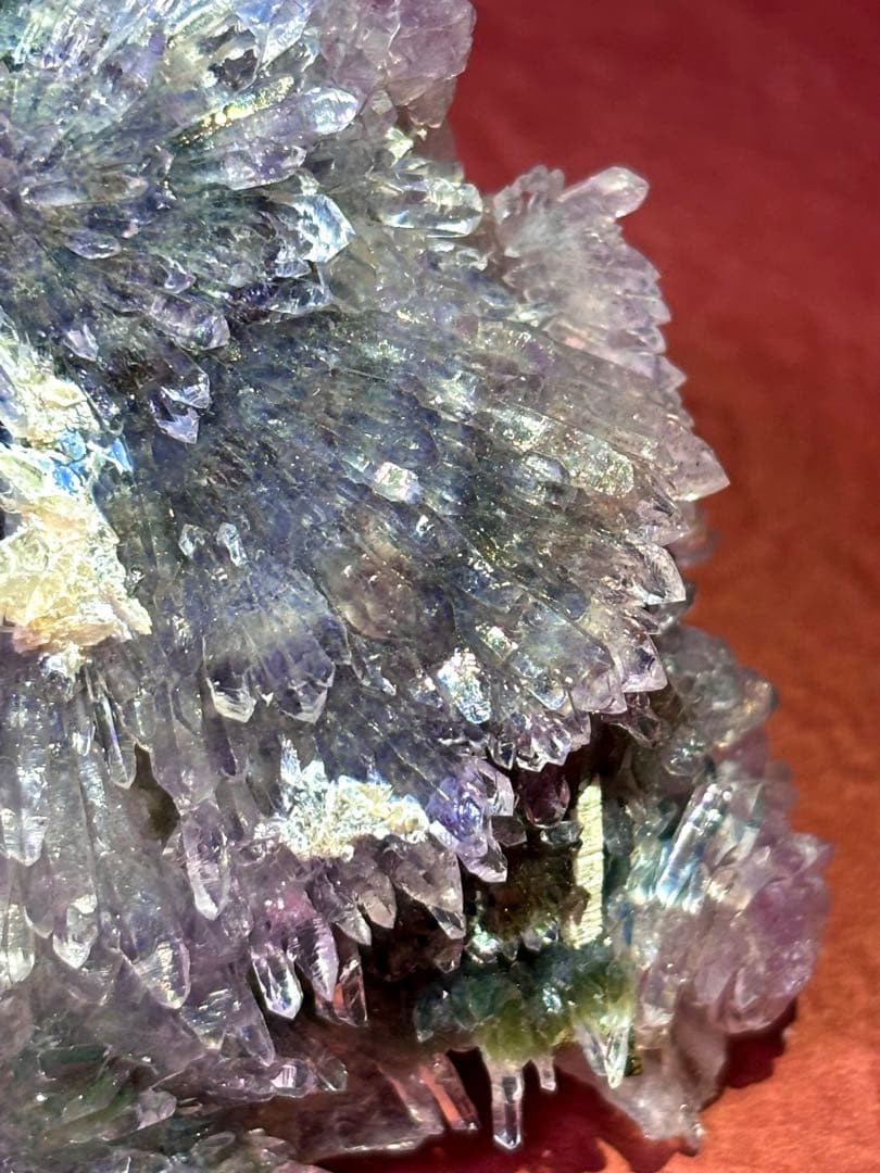 希少】フラワーアメジスト 菊の華(ブラジル産) 原石 アメジスト