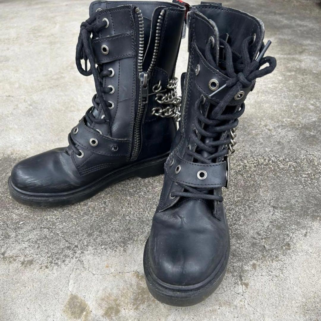 00s archive “鎖” chain engineer boots