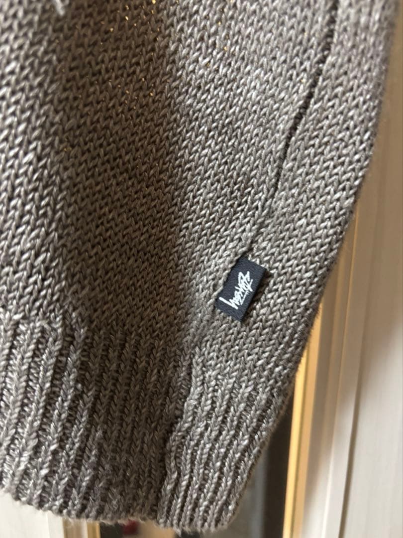 24SS即完モーガン蔵人着LOOSE KNIT LINEN VEST STONE - メルカリ