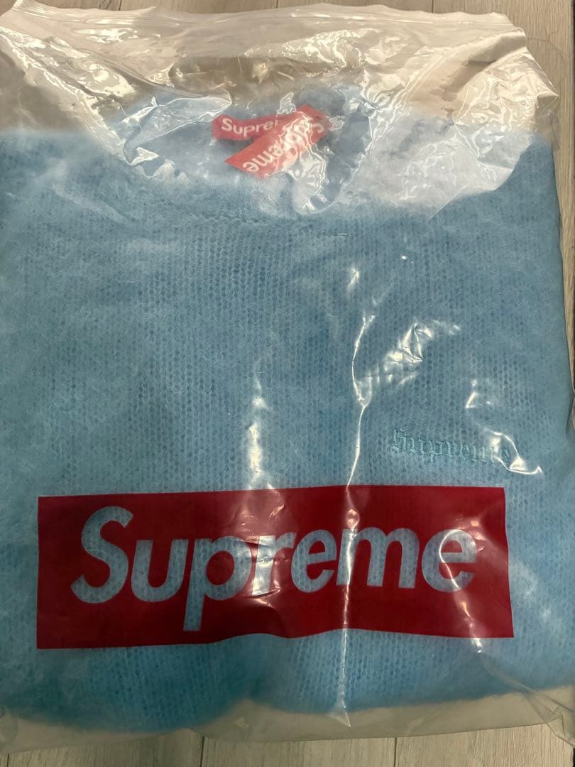 Supreme Brushed Mohair Sweater ライトブルー M - メルカリ