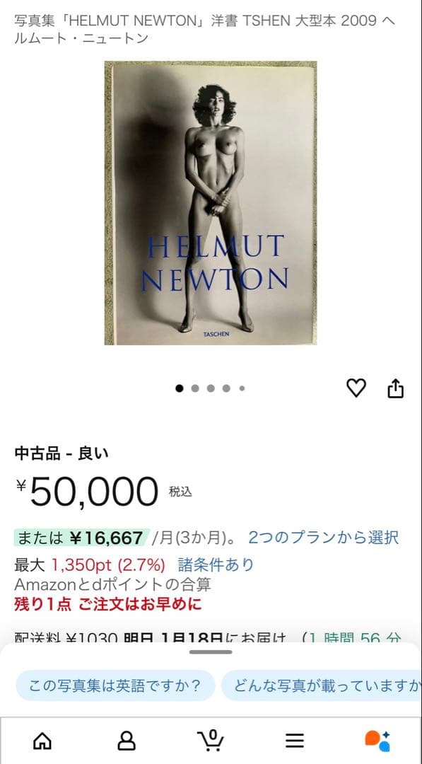 HELMUT NEWTON SUMO ヘルムート・ニュートン 大判 写真集