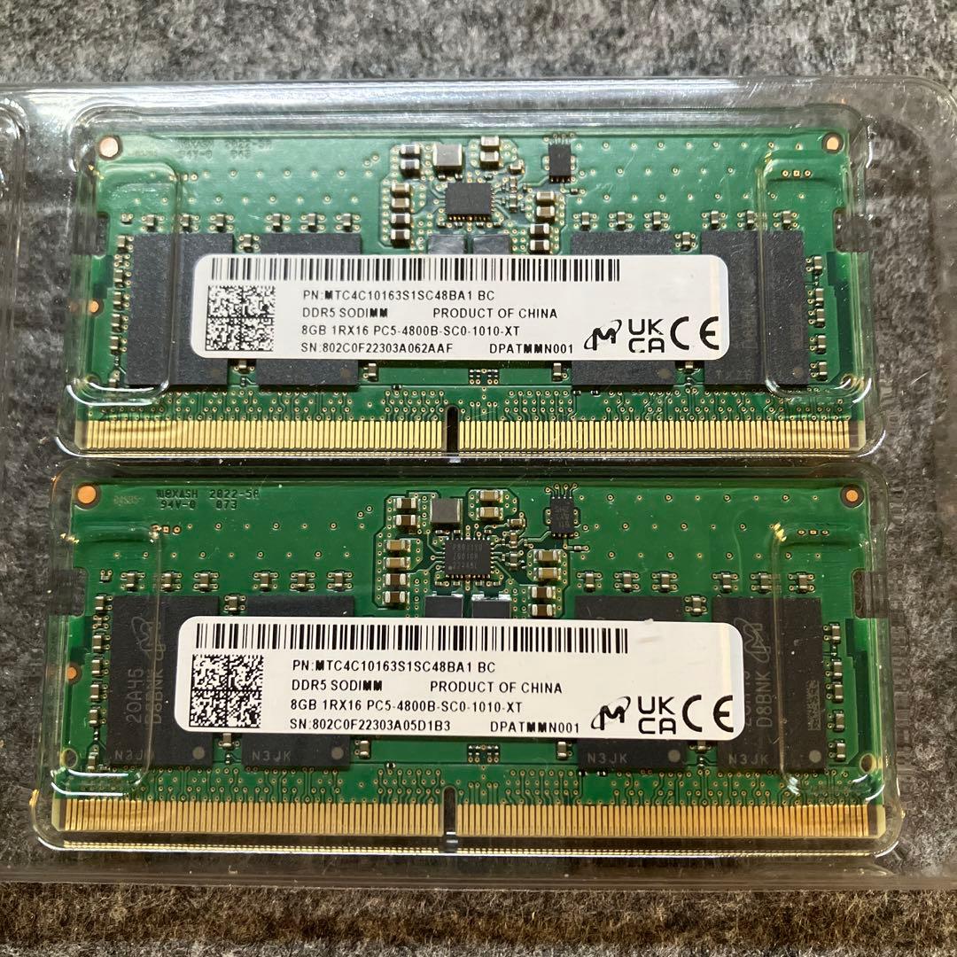 DDR5 SODIMM 8GB×2(16GB)PC5-4800 メモリ ddr5 4800 sodimm 8gb」の人気商品一覧 | 安い商品を通販サイトから