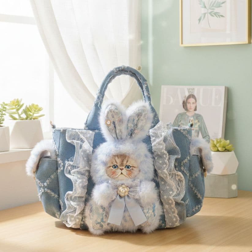 ハンドメイド サイドポケット付きトート バッグ コヤンイサムチョン