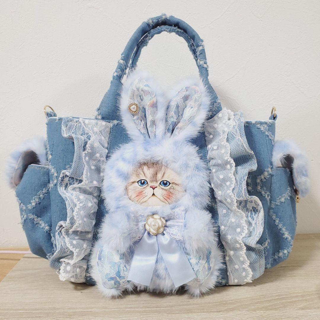 ハンドメイド サイドポケット付きトート バッグ コヤンイサムチョン