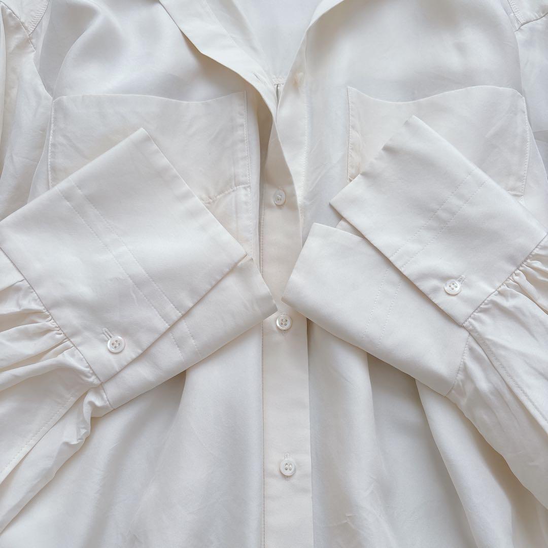 最新 Chaos カオス シルクサンドシャツ 絹100%