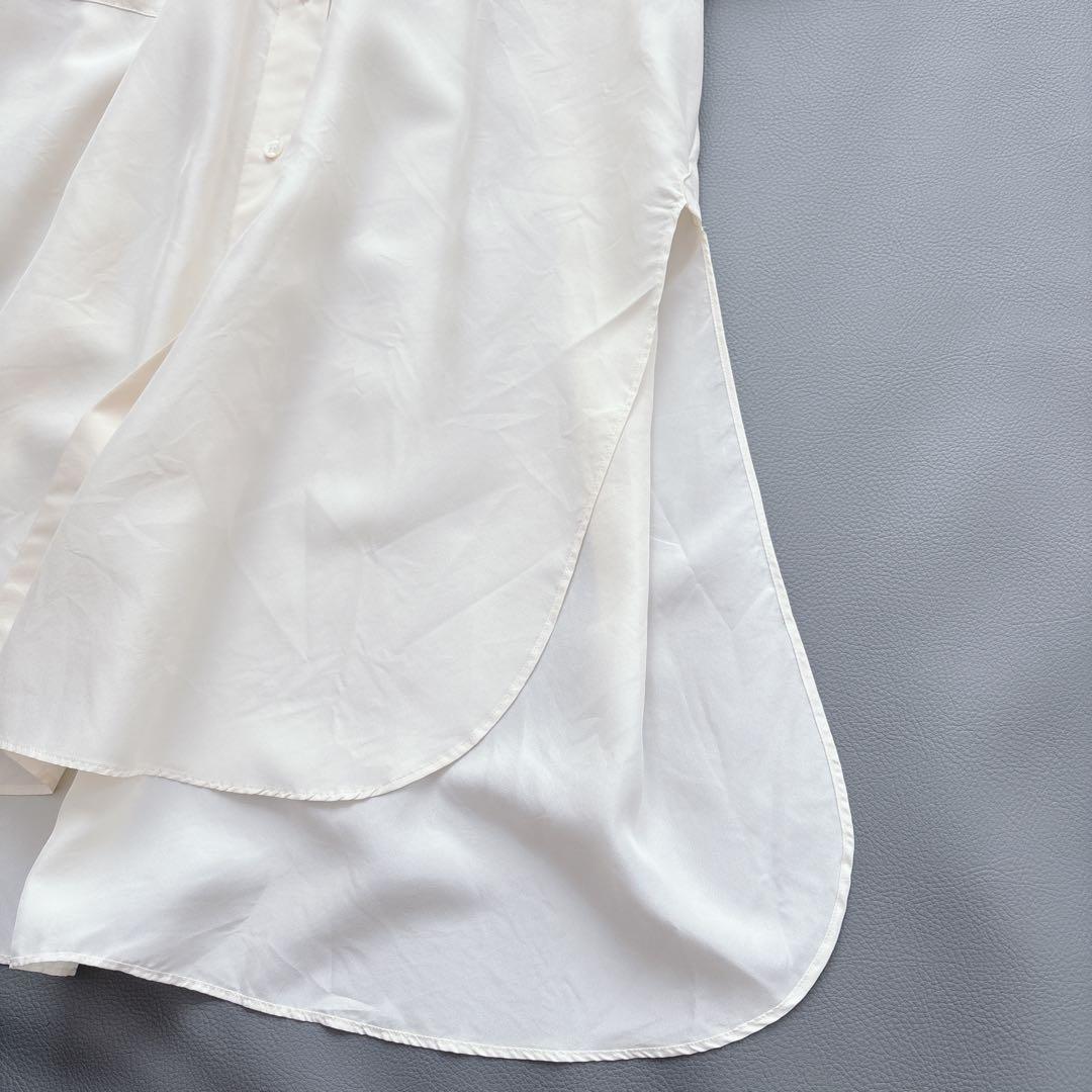 最新 Chaos カオス シルクサンドシャツ 絹100%