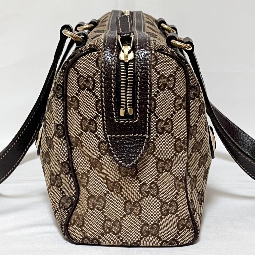 GUCCI グッチ ミニボストン ハンドバッグ GGキャンバス 152457 - メルカリ
