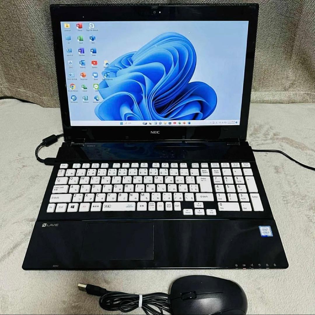 S162 NECノートパソコン WEBカメラSSD第7世代Win11オフィス付き - メルカリ