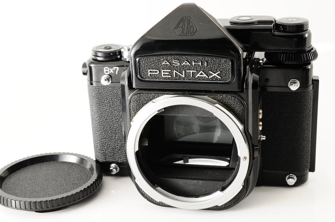 ペンタックス Pentax 6x7 TTL ミラーアップ ボディ ASAHI Pentax 6x7 TTL Mirror-Up + 105mm f/2.4 Lens EXC w/ Strap