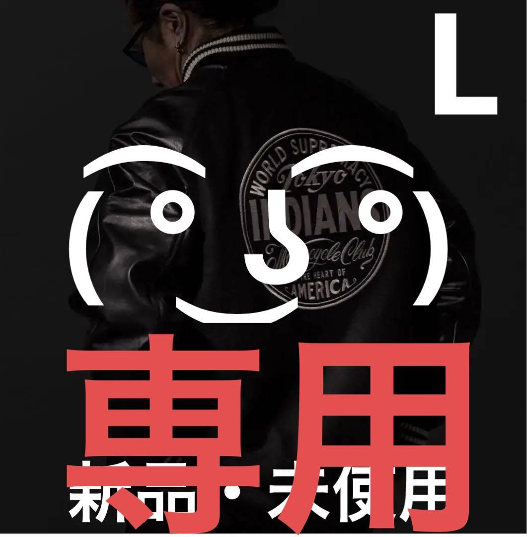 東京インディアンズ バーシティジャケット ブラック - メルカリ