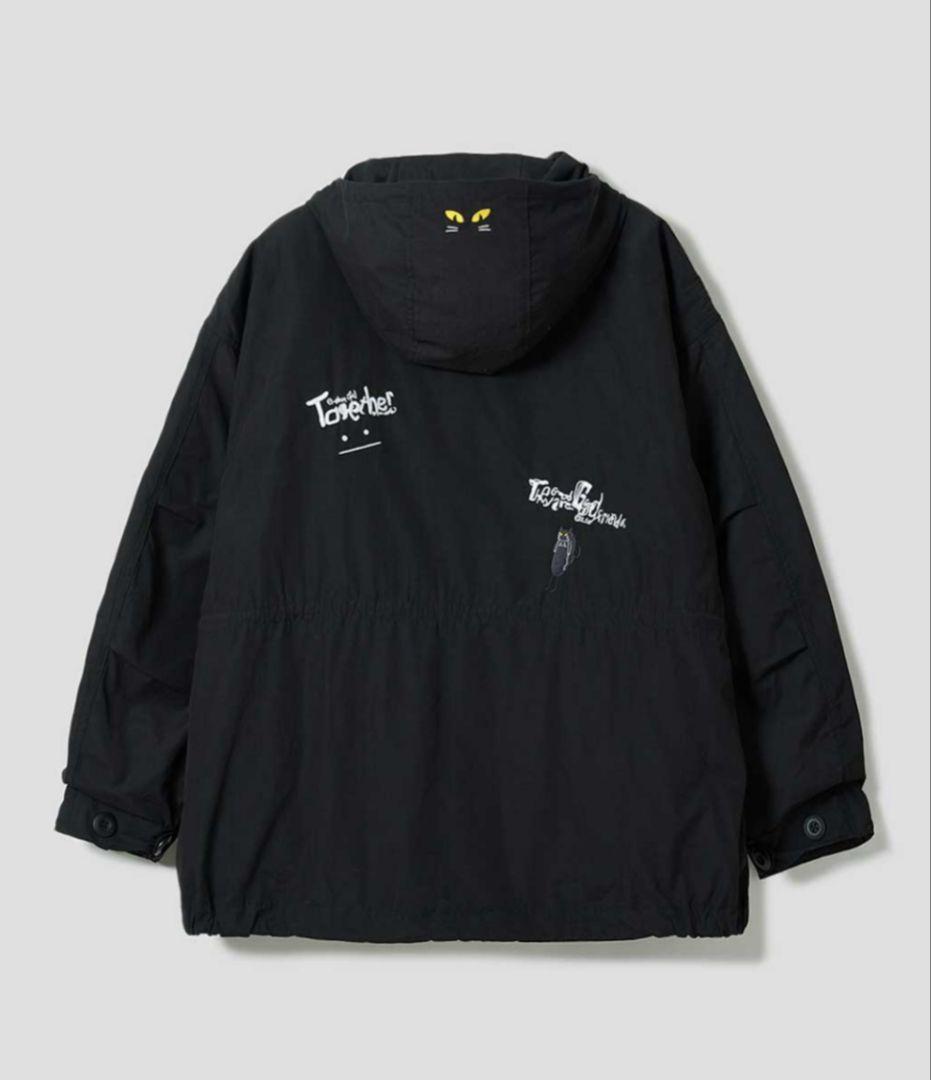 グラニフ ショートモッズコート ビューティフルシャドー Lサイズ 3WAY