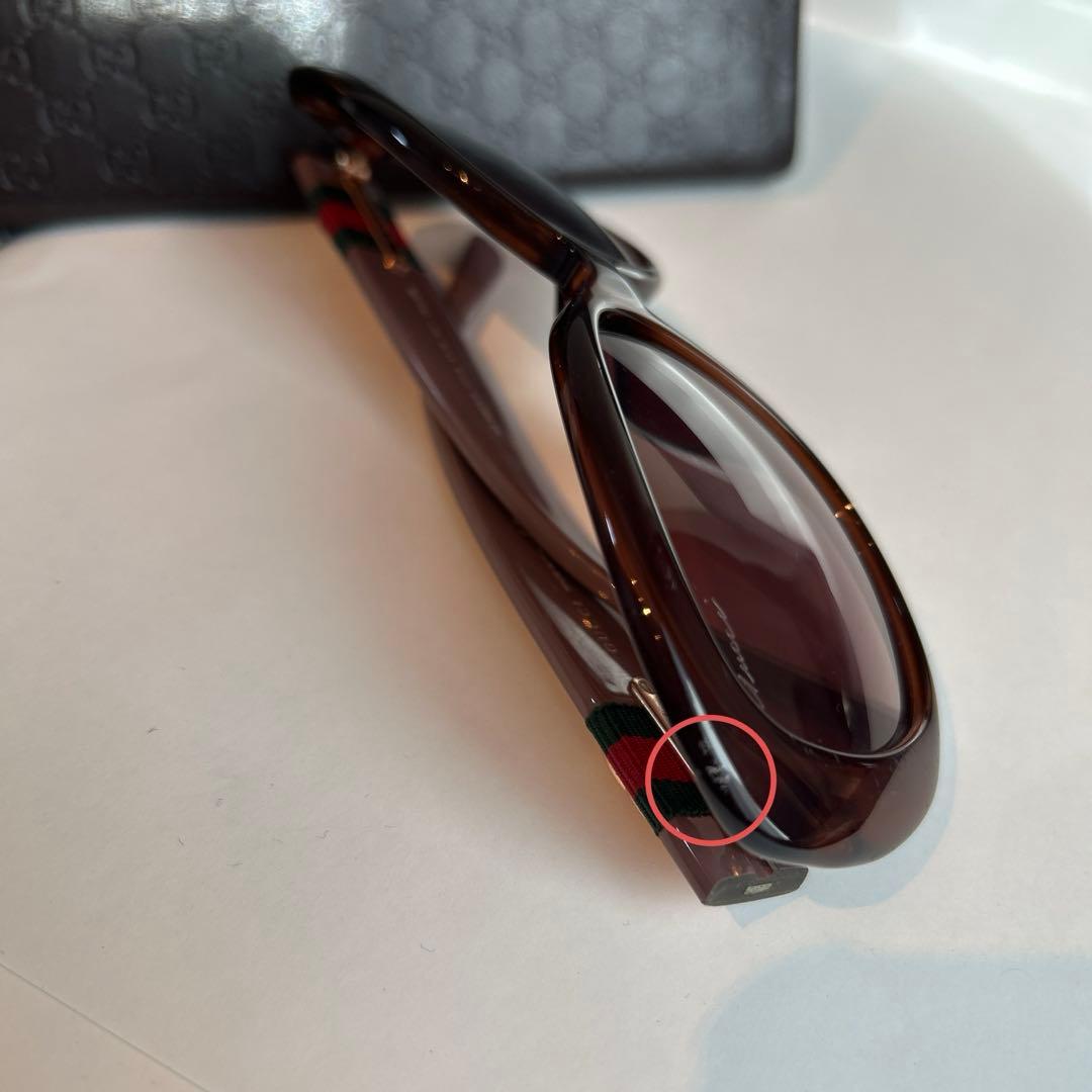 GUCCI/グッチ サングラス ケース付き ブラウン/パープル【中古