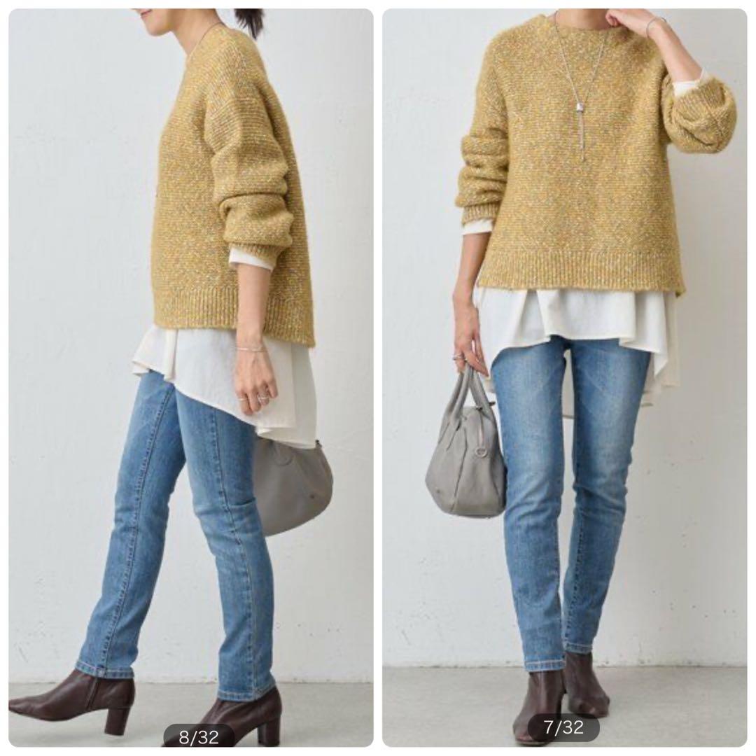 最終価格　BEARDSLEY 《LIVETART》後ろドレープ Tブラウス