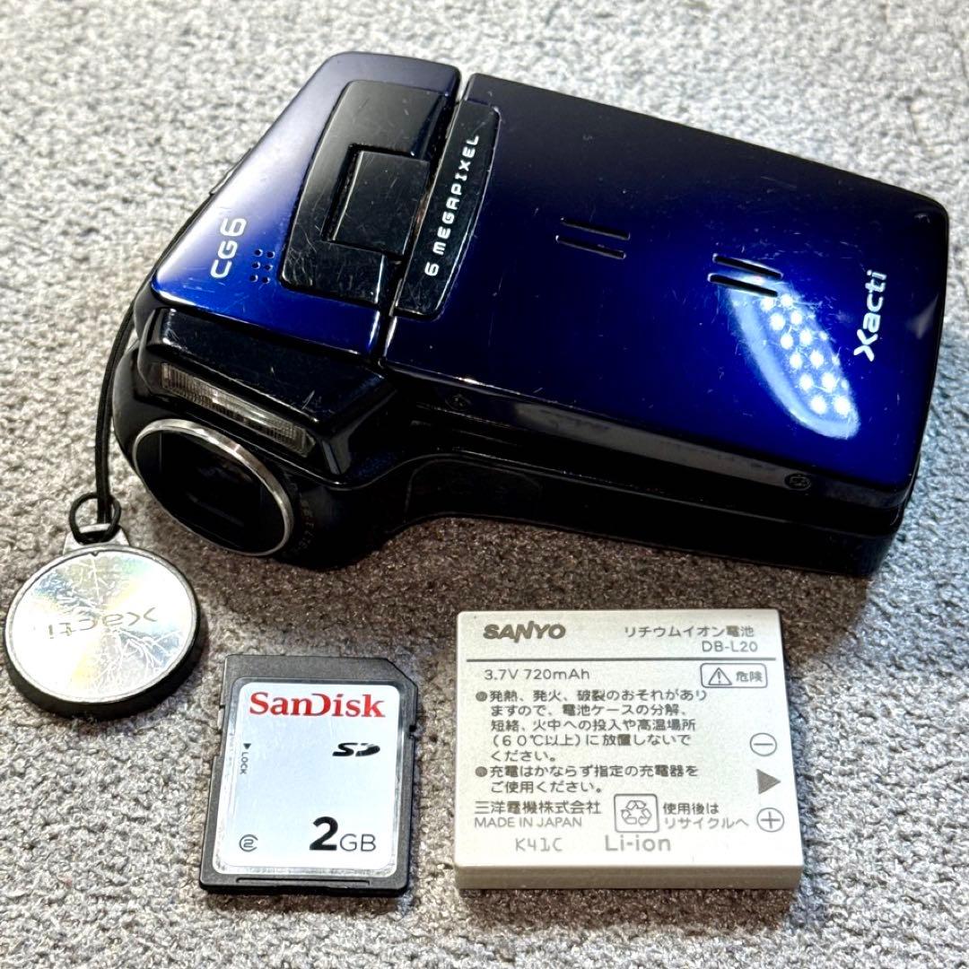 ☆動作OK SANYO Xacti DMX-CG6型 バッテリー＆SDカード付き Yahoo!オークション -「dmx-cg6」の落札相場・落札価格