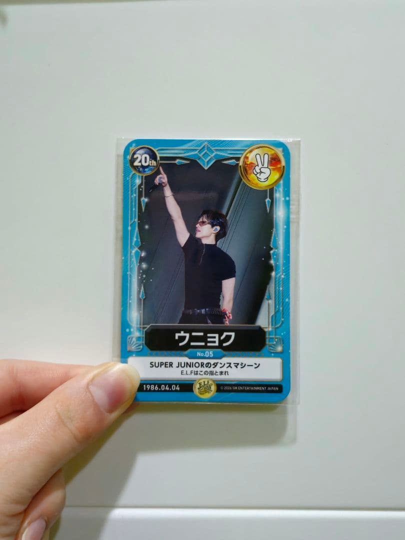 ウニョク E.L.F-JAPAN SUPER JUNIOR 20thトレカ - メルカリ