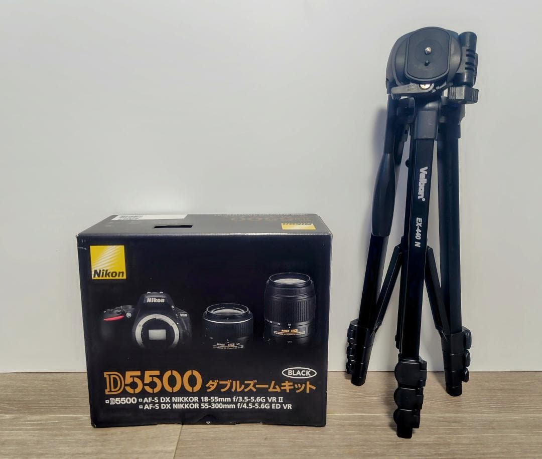 Nikon D5500 ダブルズームキット＋三脚＋レンズフィルター Nikon ニコン D5600 D5300 D3400 D3500 AF-P ダブルズームキット 用