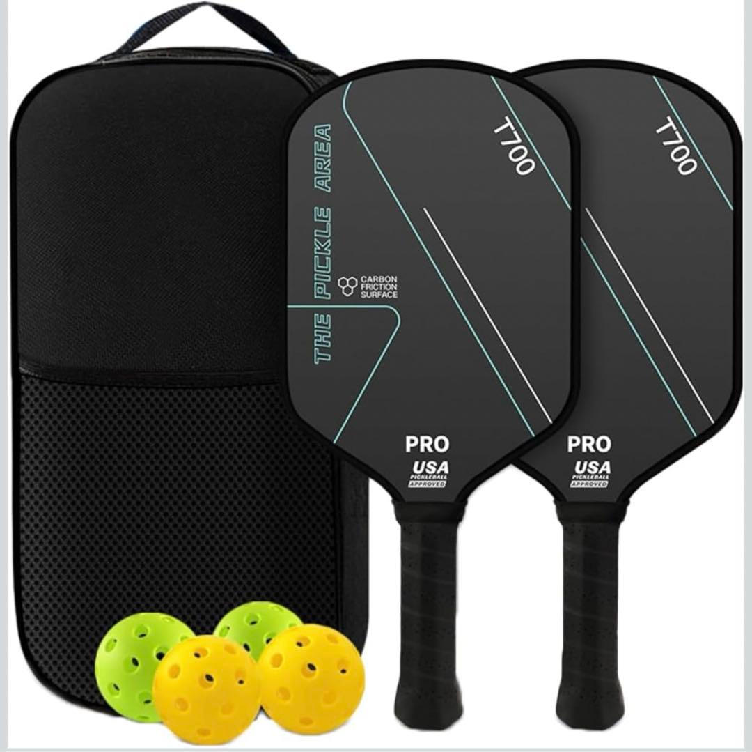 Newsones ピックルボール パドル セット カーボンファイバー T700