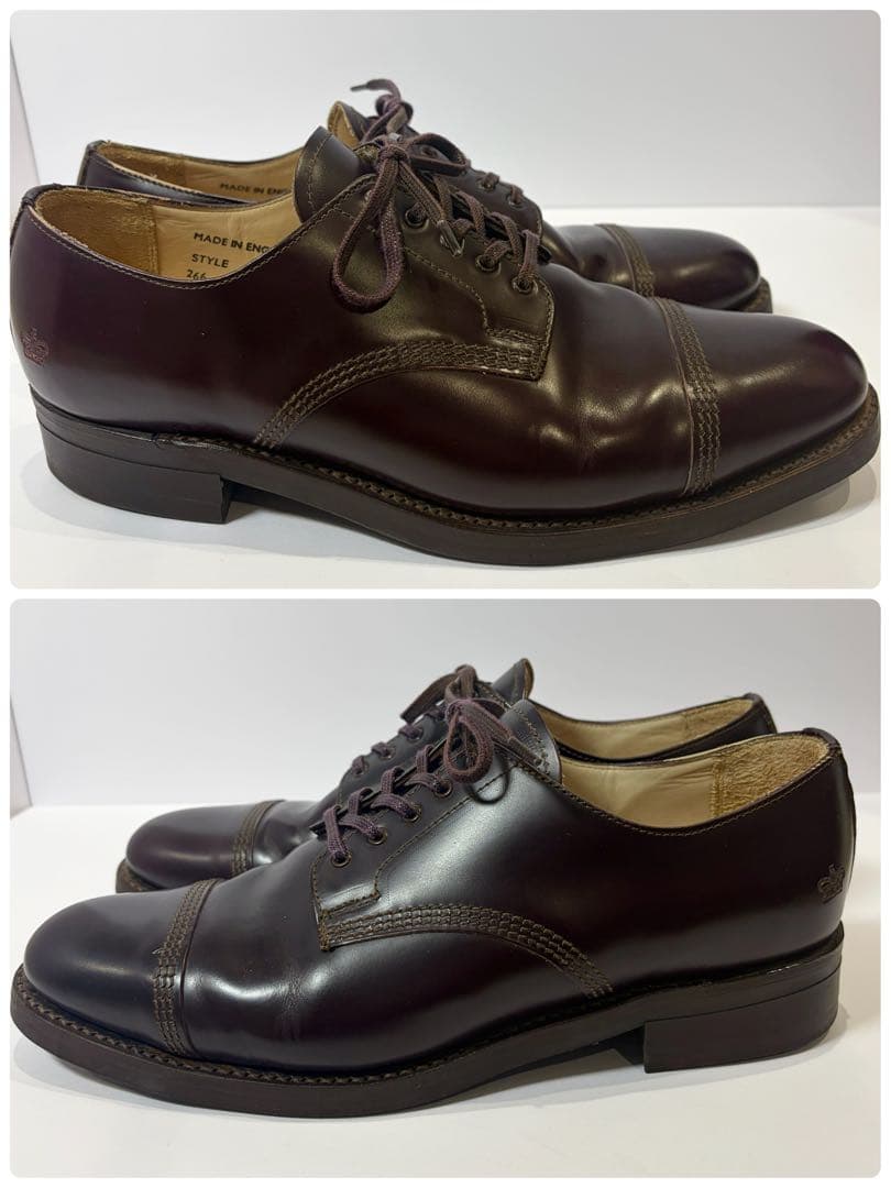 美品】サンダース ミリタリーダービーシューズ 8803R ダークブラウン