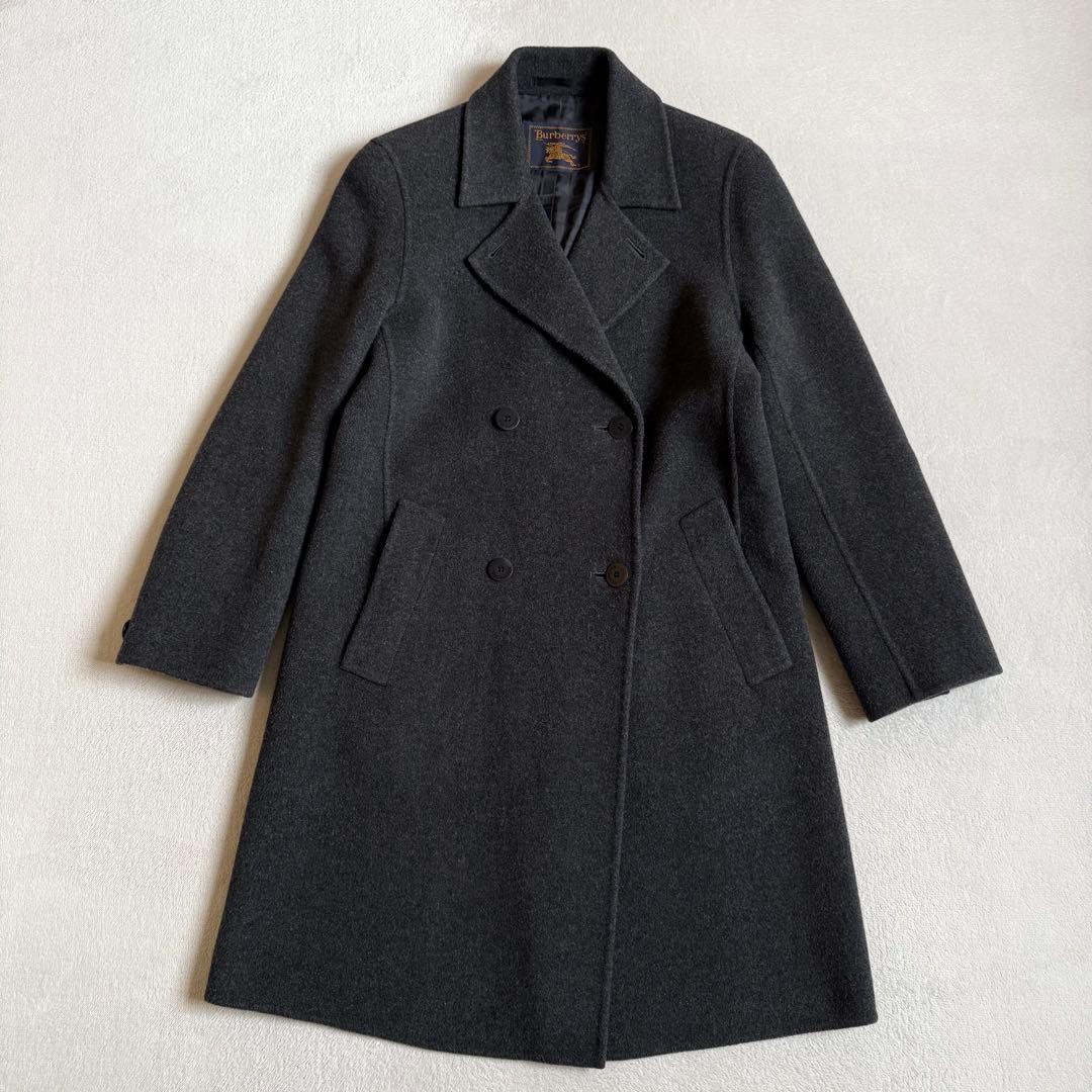 Burberrys ダブルチェスターコート カシミア混 ビンテージ 9号 - メルカリ