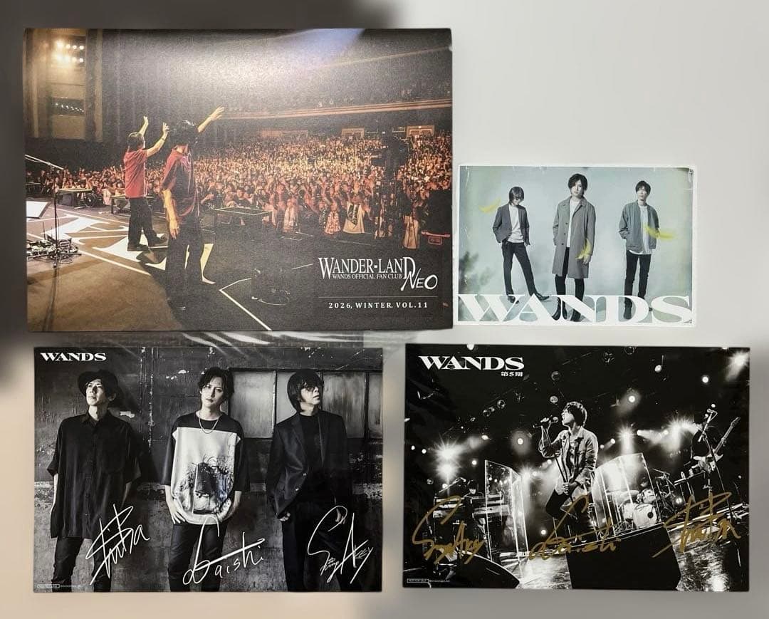 WANDS ファンクラブ会報 vol.11 、アーティストカード、ポストカード