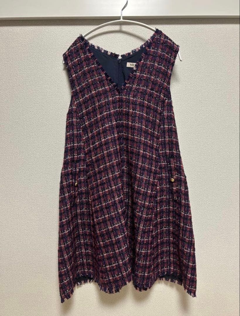 Apuweiser-riche ツイードフレアジャンスカ - メルカリ