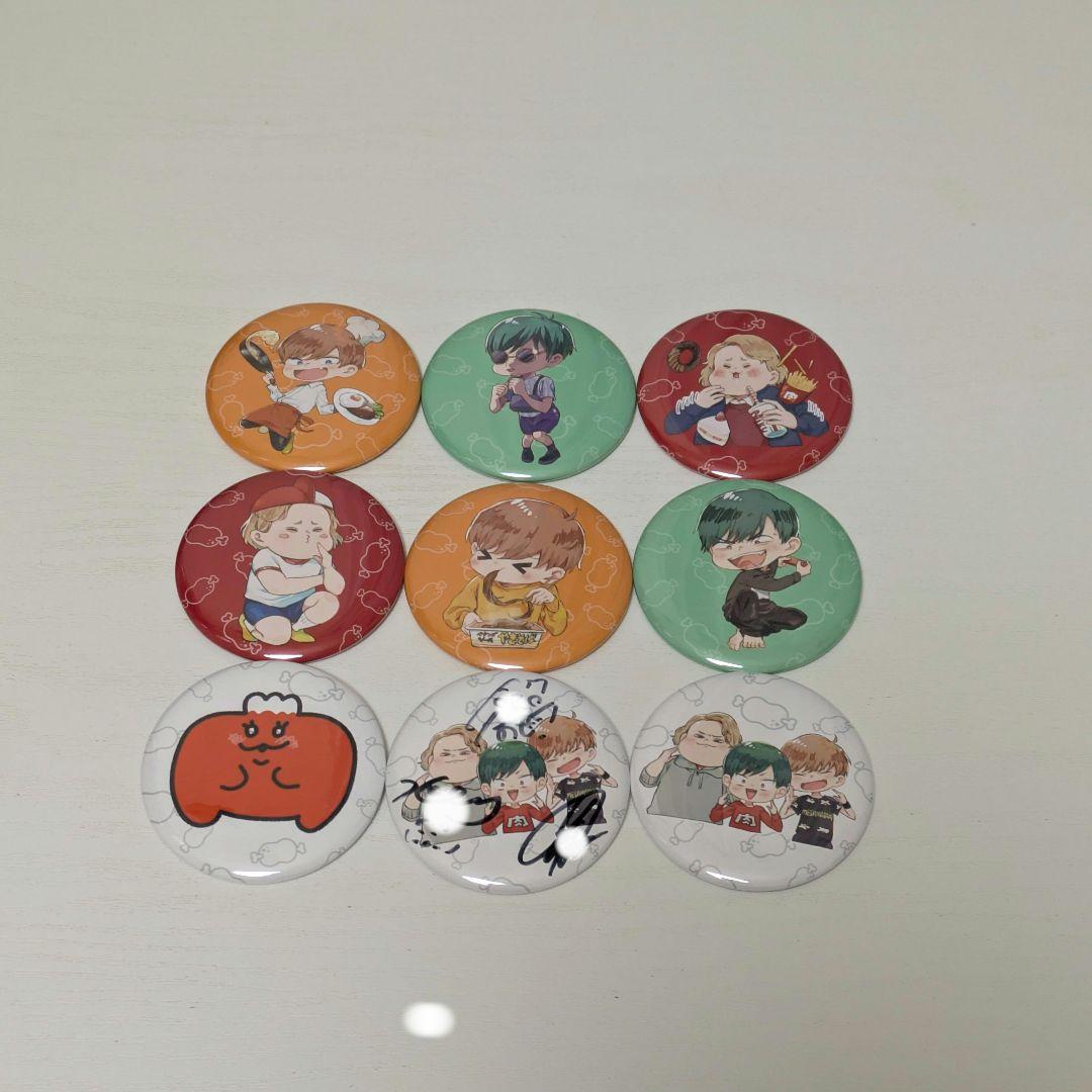 サイン入り付き』肉チョモランマ 缶バッジセット - メルカリ